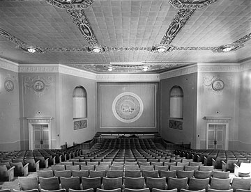 The interior of Lincoln Hall theater